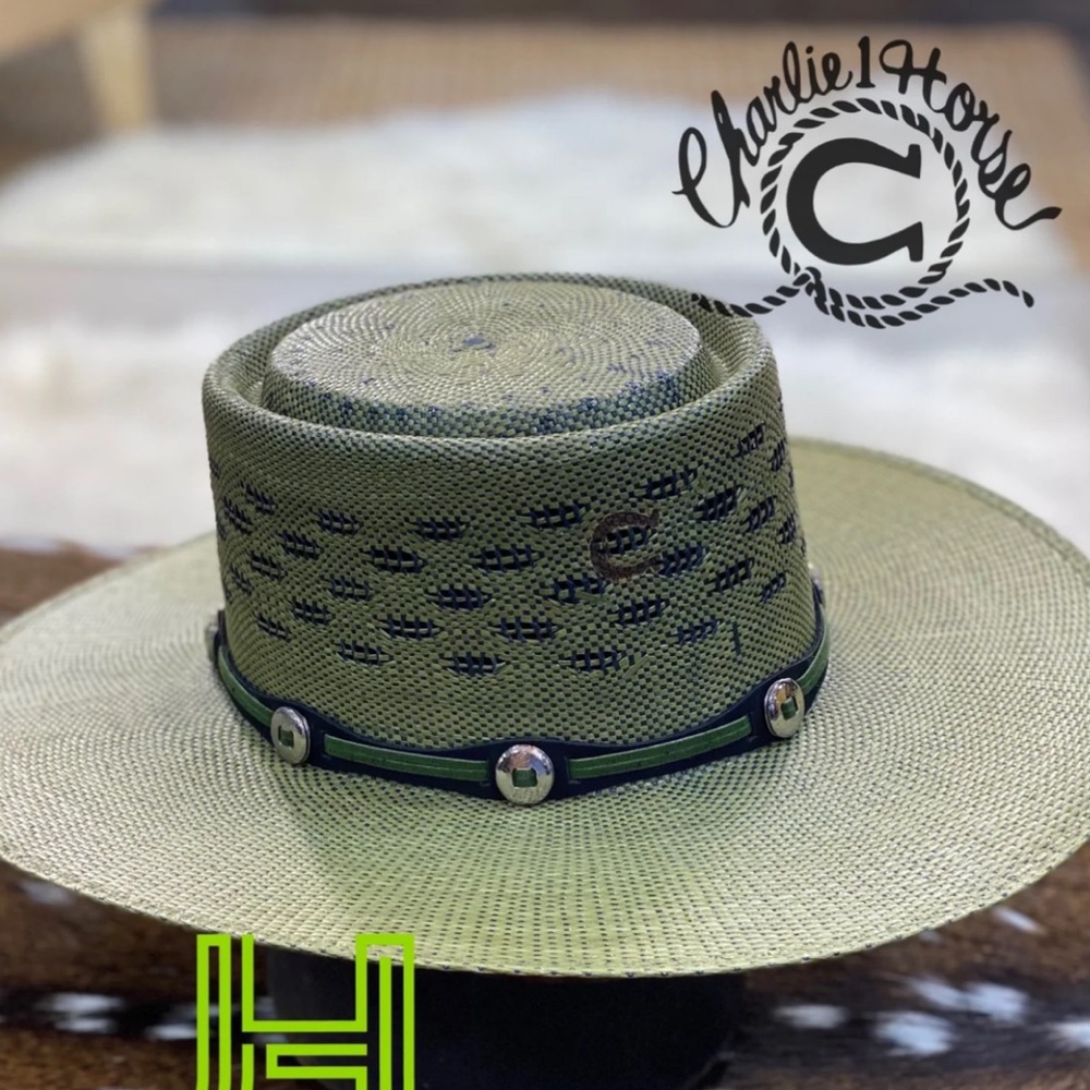 Stylish Olive Green Straw Hat